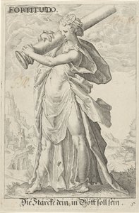 Kraft (Fortitudo) von Jacob Matham (attributed to)