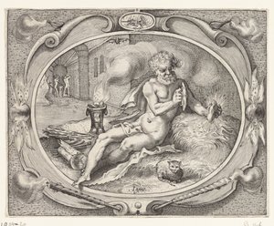 Feuer (Ignis) von Jacob Matham (workshop of)