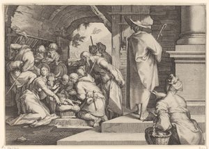 Anbetung der Hirten von Jacob Matham
