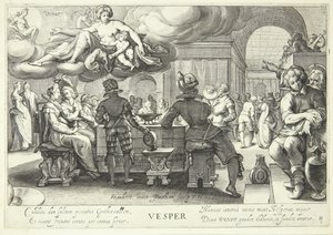 Abend, Zeit der Venus von Jacob Matham