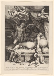 Amor und Psyche von Jacob Matham