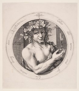 Bacchus, Platte 2 aus der Serie der Drei Götter