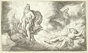 Die Geburt des Bacchus von Jacob Matham