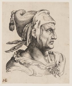 Büste eines Mannes im Profil von Jacob Matham