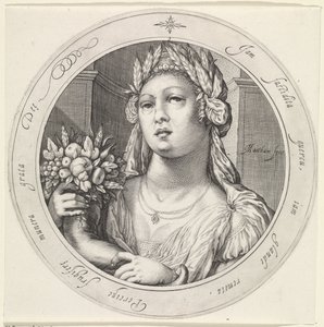 Ceres mit Füllhorn von Jacob Matham