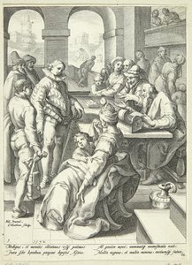 Der verlorene Sohn erhält sein Erbe von Jacob Matham