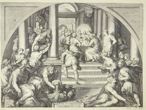 Das letzte Abendmahl von Jacob Matham