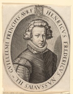 Friedrich Heinrich, Prinz von Oranien im Jahr 1602 von Jacob Matham
