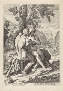 Herkules und Deïanira von Jacob Matham