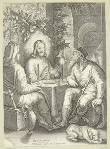Jesus in Emmaus von Jacob Matham