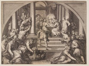 Das letzte Abendmahl von Jacob Matham