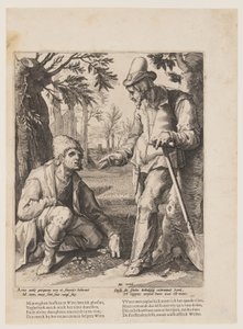 Zwei Bauern von Jacob Matham