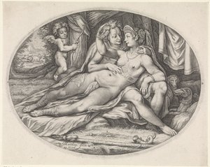 Venus und Adonis von Jacob Matham