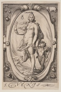 Venus, aus Die Sieben Planeten von Jacob Matham