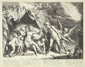 Venus und Mars von Apollo entdeckt von Jacob Matham