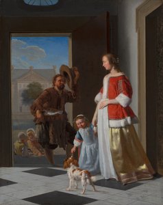 Ein Fischhändler an der Tür, 1663