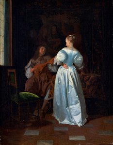 Die Serenade, ca. 1669 von Jacob Ochtervelt