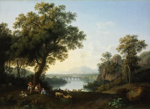 Flusslandschaft von Jacob Philipp Hackert