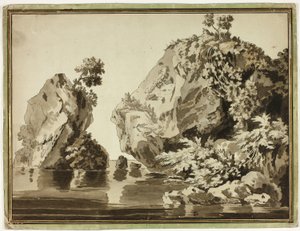 Felsen und Wasser von Jacob Philipp Hackert