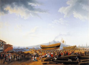 Die Werft von Castellammare di Stabia, von Jacob Philipp Hackert