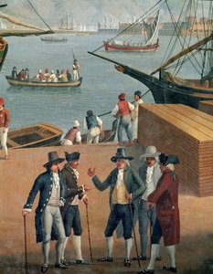 Blick auf den Hafen von Messina (Detail) von Jacob Philippe Hackert