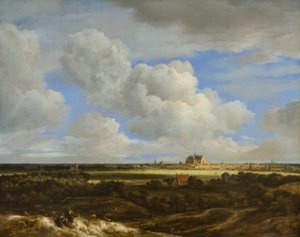 Ein Panoramablick auf Haarlem von Jacob Salomonsz. Ruysdael