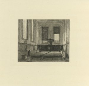 Innenraum der Mennonitenkirche in Utrecht von Jacob Taanman