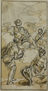 Göttin erscheint zwei Figuren von Jacob Wilhelm Mechau