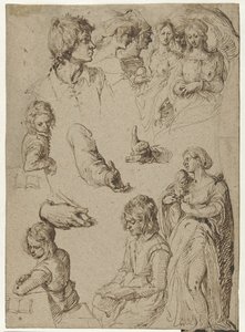 Studie von Händen und Figuren von Jacob de Gheyn (II)