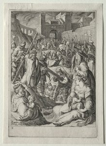 Passionsset: Christus trägt das Kreuz von Jacob de Gheyn II
