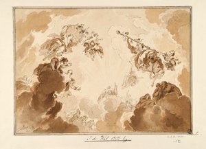 Deckenentwurf: Phaetons Fahrt zur Sonne von Jacob de Wit