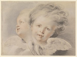 Zwei Cherubinen von Jacob de Wit