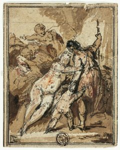 Venus versucht Adonis zu halten von Jacob de Wit
