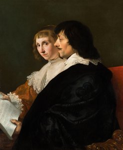 Doppelporträt von Constantijn Huygens (1596-1687) und Suzanna van Baerle (1599-1637) von Jacob van Campen