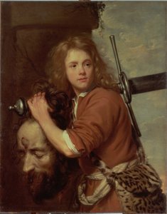 David mit dem Kopf von Goliath, 1643 von Jacob van Oost