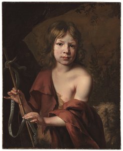 Porträt eines Jungen als Johannes der Täufer
