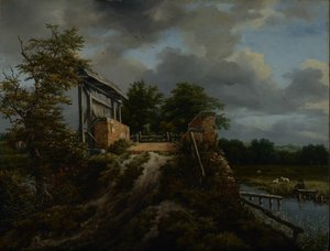 Brücke mit Schleuse von Jacob van Ruisdael