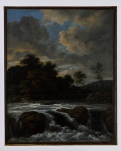 Landschaft mit Wasserfall