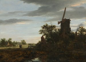 Landschaft mit Windmühle, 1646