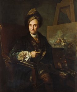 Der Schlachtenmaler Ignace-Jacques Parrocel von Jacob van Schuppen