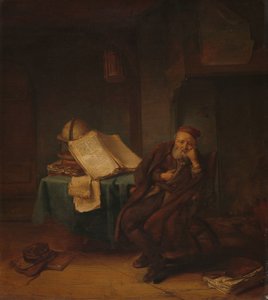 Philosoph in seinem Arbeitszimmer