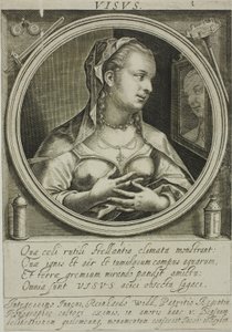 Sehen, Platte eins aus Die fünf Sinne von Jacob van der Heyden