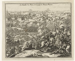 Schlacht bei Pavia, Gefangennahme von Franz I., König von Frankreich von Jacobus Harrewijn