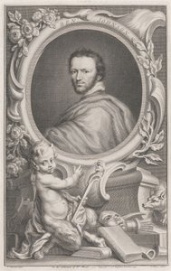 Benjamin Jonson von Jacobus Houbraken