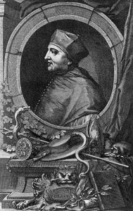Porträt von Thomas Wolsey (1478-1530), englischer Kardinal und Staatsmann, Gravur von Jacobus Houbraken (1698-1780) von Jacobus Houbraken