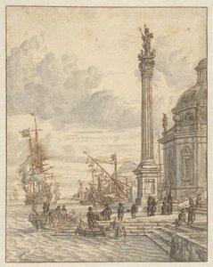 Italienischer Hafen von Jacobus Storck