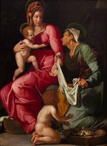 Madonna und Kind mit der heiligen Elisabeth und Johannes dem Täufer von Jacopino del Conte