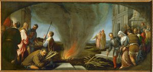 Tamar wird zum Scheiterhaufen geführt von Jacopo (1510-92) Bassano