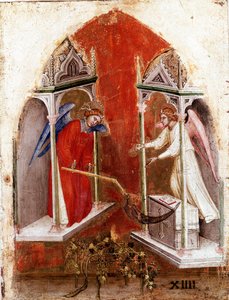 Polyptychon der Apokalypse: Inneres linkes Panel. Die Ernte