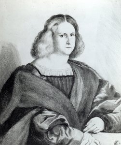 Porträt eines jungen Mannes, Druck von Wenceslaus Hollar, 1650